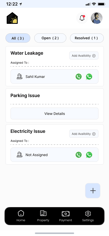 Properties & Complaints Dashboard